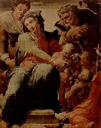 TIBALDI, Pellegrino La Sacra Famiglia con Santa Caterina d'Alessandria di Pellegrino Tibaldi e un quadro oil on canvas